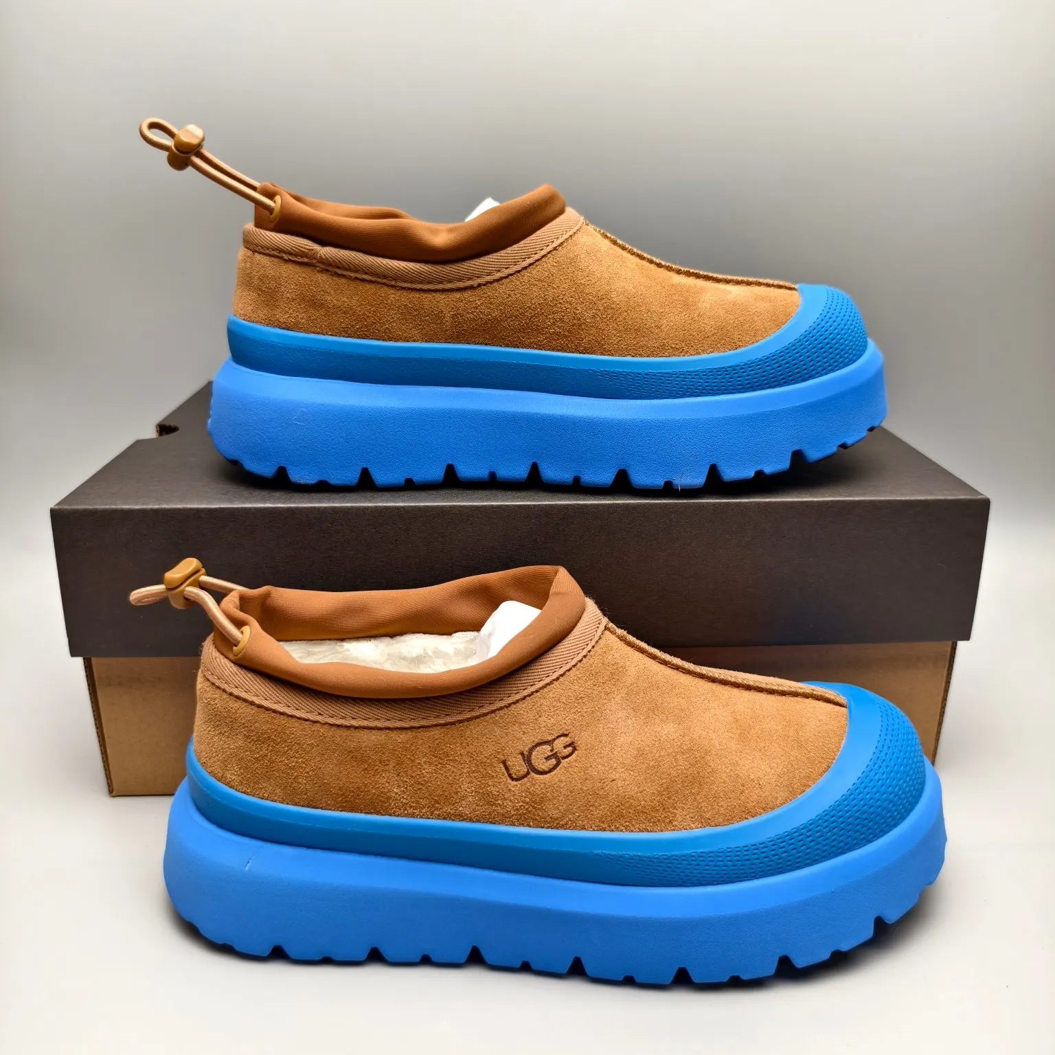 💰520 UGG sheepskin all-in-one snow boots 4096 slip-on casual trendy Wang Yibo men's and women's shoes Color: white red black blue yellow light gray dark gray green Matching sizes: 35-45